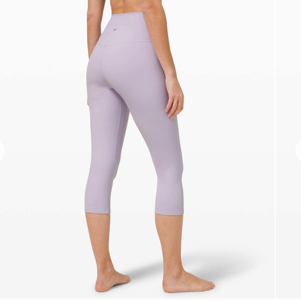Lululemon Align buttery-soft Nulu™ Crop *21" Lavender Dew Size 4 - Picture 12 of 12